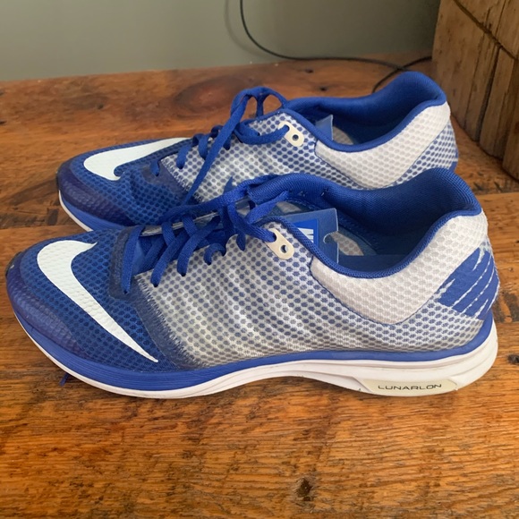 Men’s Nike Lunar Speed Sneakers Blue and White